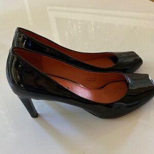 Via Spiga patent leather heels, open toe, 8.5 M